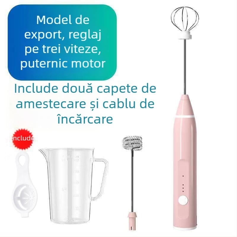 Mixer electric mini pentru ouă, pentru uz casnic – mixer pentru prăjituri, Bătător automat de albușuri | Cod KL519556445 | Brand: Altă