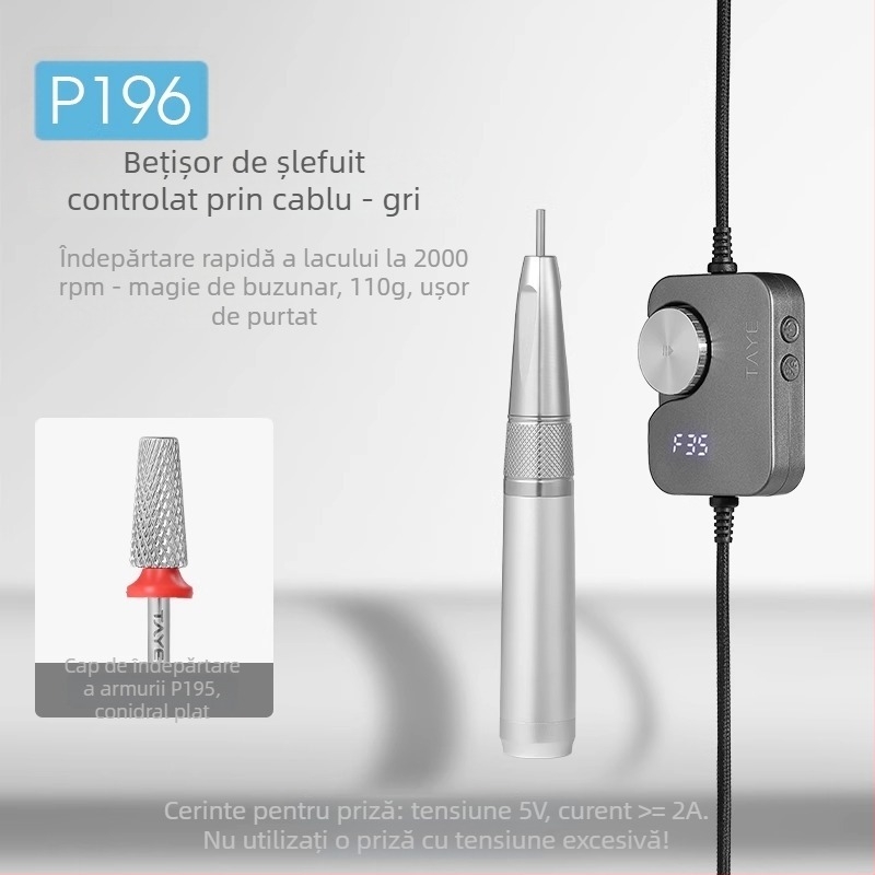 Polizor pentru unghii electric stilou – Brand: Her leaves; Brand autohton; Pentru uz general; Nu este importat