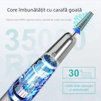 AMDMG D460 polizor pentru unghii cu cupă vidată, electric, rezistent la apă – pentru îndepărtarea pielii moarte, instrument profesional de manichiură