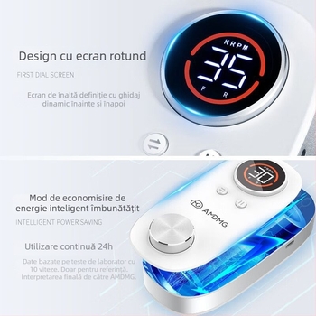 AMDMG D460 polizor pentru unghii cu cupă vidată, electric, rezistent la apă – pentru îndepărtarea pielii moarte, instrument profesional de manichiură