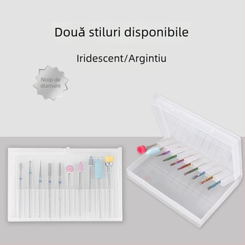 Set de capete pentru polisare unghii din oțel wolfram – Myano, set de unelte pentru îngrijirea unghiilor