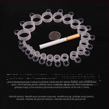 Kit de modificare a undiței de pescuit cu tambur și frână frontală, inel ghidaj și bobină