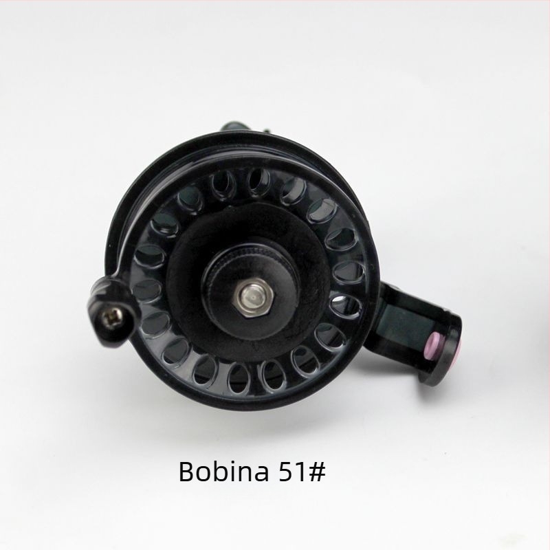 Kit de modificare a undiței de pescuit cu tambur și frână frontală, inel ghidaj și bobină