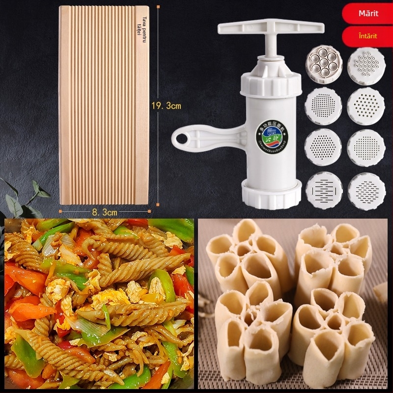 Presă manuală pentru uz casnic pentru tăiței, în stil chinezesc, din plastic temperat