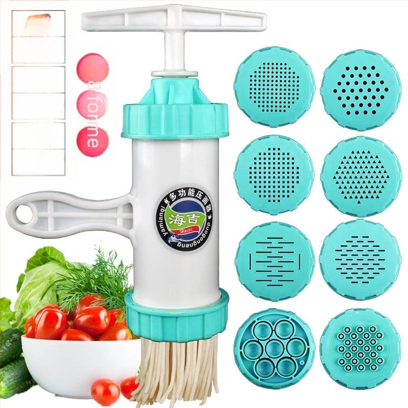 Presă manuală pentru uz casnic pentru tăiței, în stil chinezesc, din plastic temperat