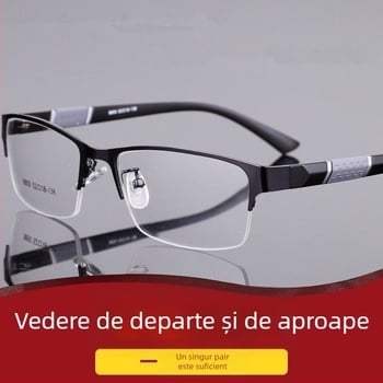 Ochelari de citit cu lentile multifocale, lentile din rășină, ramă cu cadru integral, pentru fețe mici