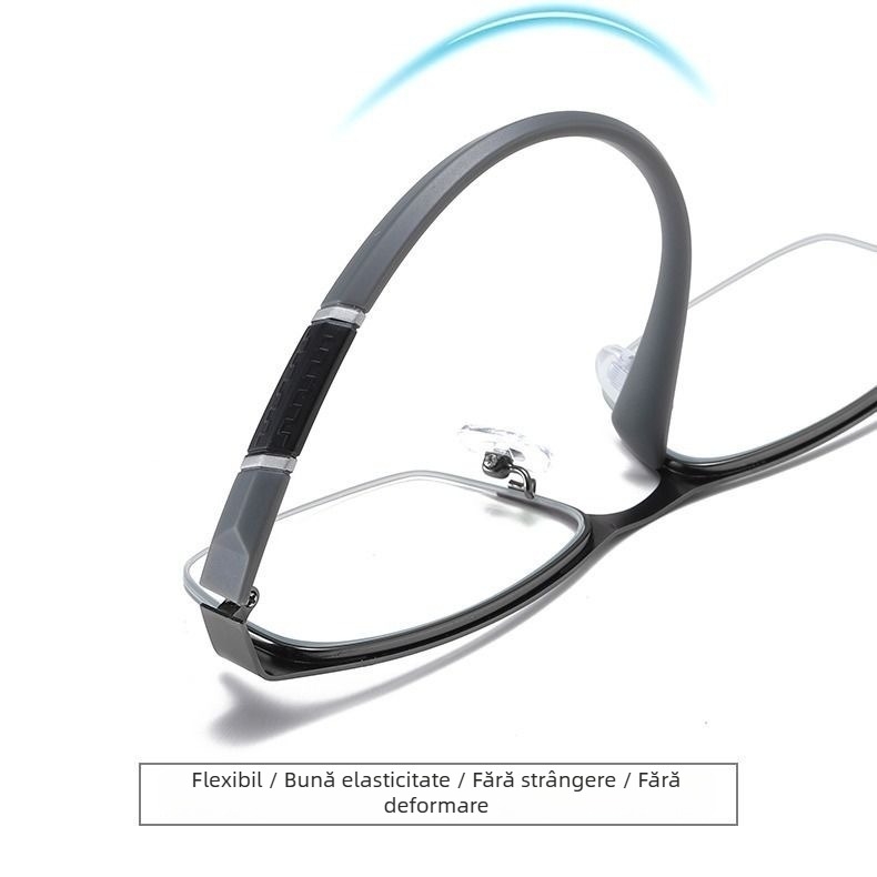 Ochelari de citit cu lentile multifocale, lentile din rășină, ramă cu cadru integral, pentru fețe mici