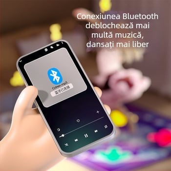 Covoraș muzical de dans pentru copii — pliabil, interactiv, din plastic, pentru 7–14 ani