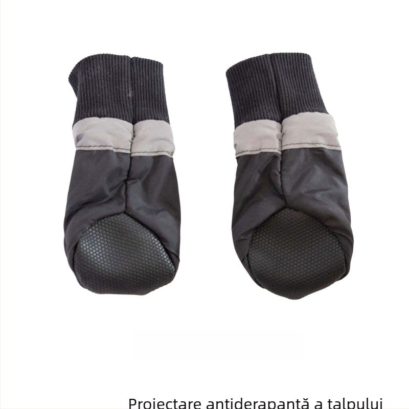 Kafne încălțăminte pentru câini — poliester, impermeabil, talpă antiderapantă, talpă moale, stil britanic