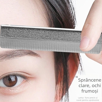 Michelle set lame de crestat sprâncene, 10 bucăți, din oțel inoxidabil anti-zgârieturi, pentru femei și artiști în make-up, origine Zhejiang