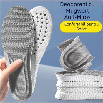 Talpă PU cu Mugwort, deodorant, talpă integrală, model Light Fulfillment 666, complet căptuțită, unisex