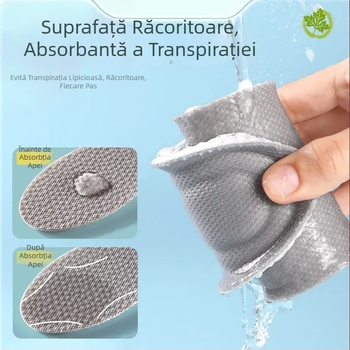 Talpă PU cu Mugwort, deodorant, talpă integrală, model Light Fulfillment 666, complet căptuțită, unisex