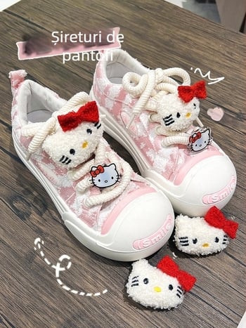 Accesoriu pentru șireturi de pantofi cu motiv de pisică, stil desen animat, model universal, brand Sister leaves, potrivit pentru toate sezoanele