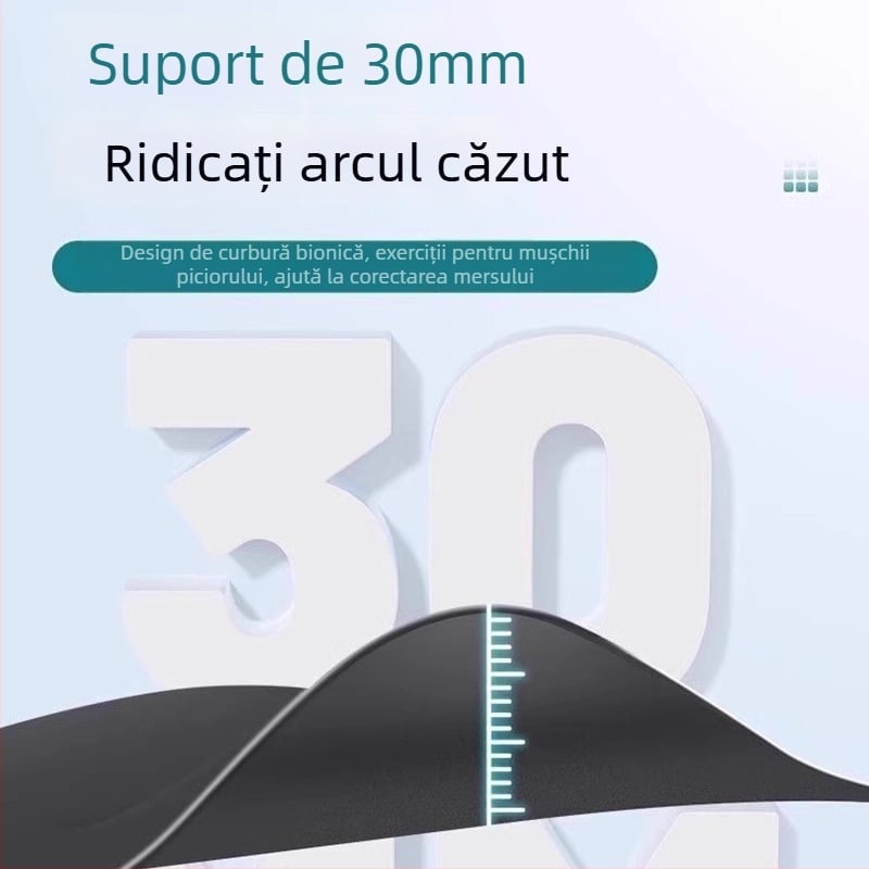 Tălpi ortopedice pentru corectarea platfusului, talpă cu înălțare, talpă semi, modelul 01 (Unisex, Adulți; Potrivit pentru pantofi sport, ghete, pantofi casual și de lucru)