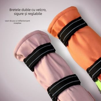 Botosei lungi pentru câini – anti-alunecare, rezistenți la uzură, Țin bine pe labă, din cauciuc pentru exterior, Mențin căldura