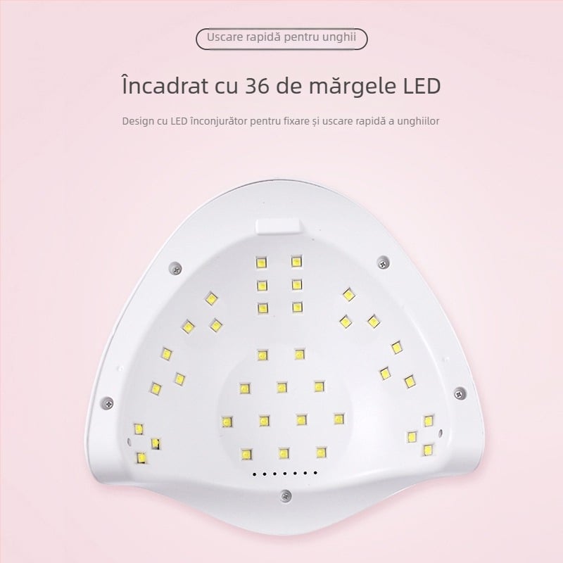 Lampă LED pentru manichiură 80W Sun19 – uscare rapidă pentru gel de unghii, uz profesional și acasă