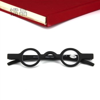 Ochelari de lectură, ramă completă, ramă rotundă, stil vintage, lentile din rășină