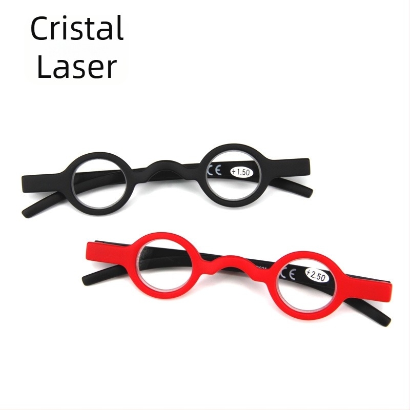 Ochelari de lectură, ramă completă, ramă rotundă, stil vintage, lentile din rășină