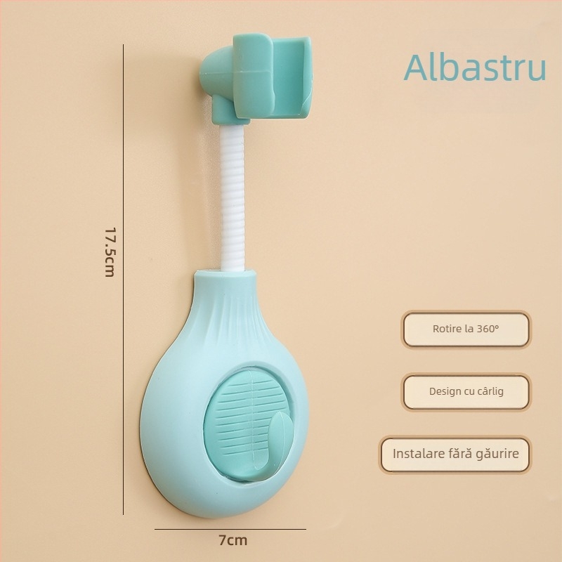 Suport pentru cap de duș, fără găuri, fix, reglabil, stil modern minimalist — Saint-wang 3118