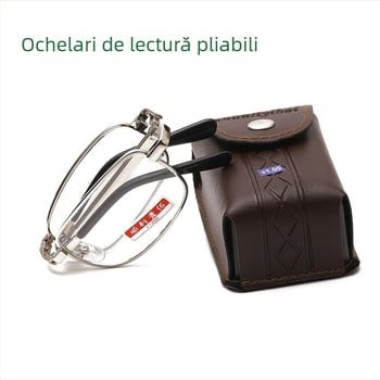 Smooth One Hundred Ochelari de citit cu lentile din sticlă, ramă metalică, ramă integrală, 46×19×134 mm, Model 503