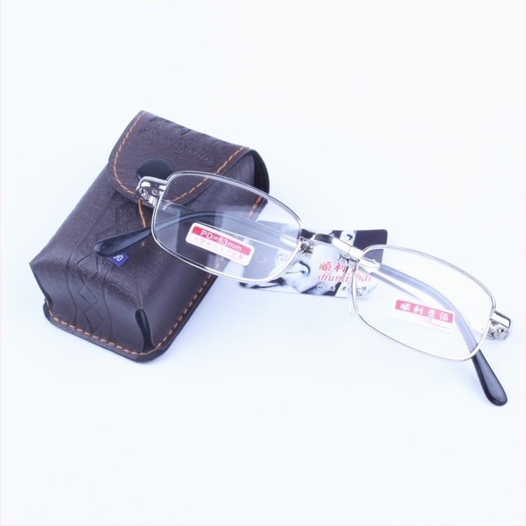 Smooth One Hundred Ochelari de citit cu lentile din sticlă, ramă metalică, ramă integrală, 46×19×134 mm, Model 503