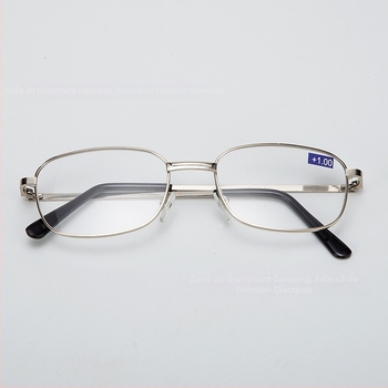 Ochelari de citit 333AS cu lentile TAC asferice, ramă metalică, cadru integral, nepliabili