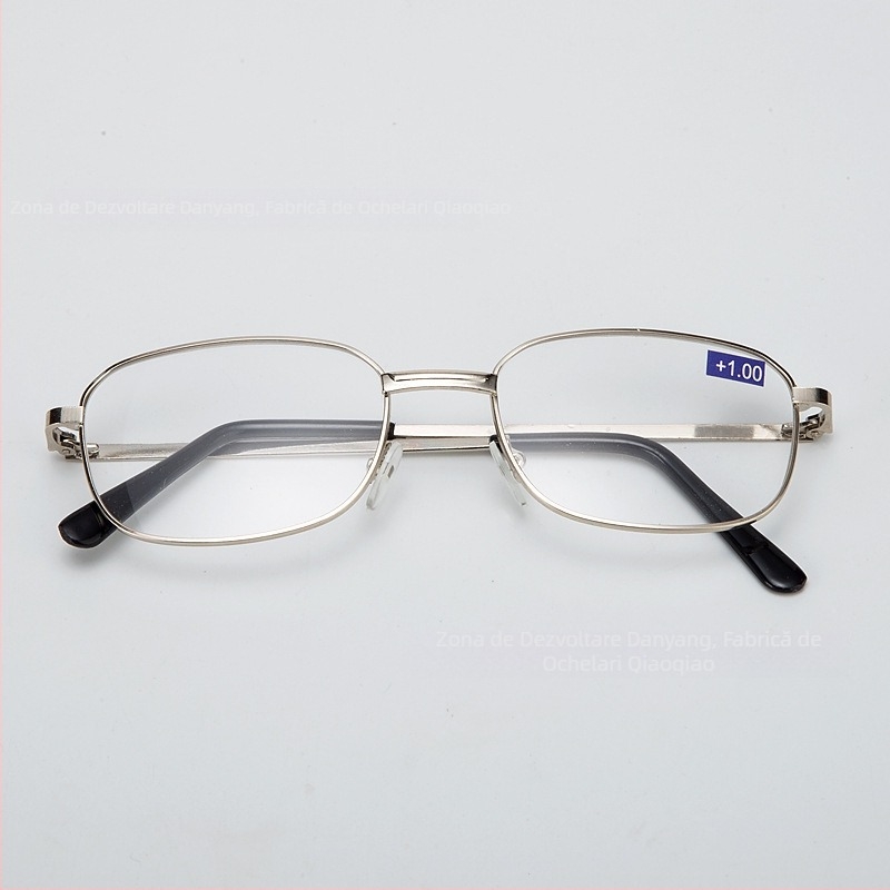 Ochelari de citit 333AS cu lentile TAC asferice, ramă metalică, cadru integral, nepliabili