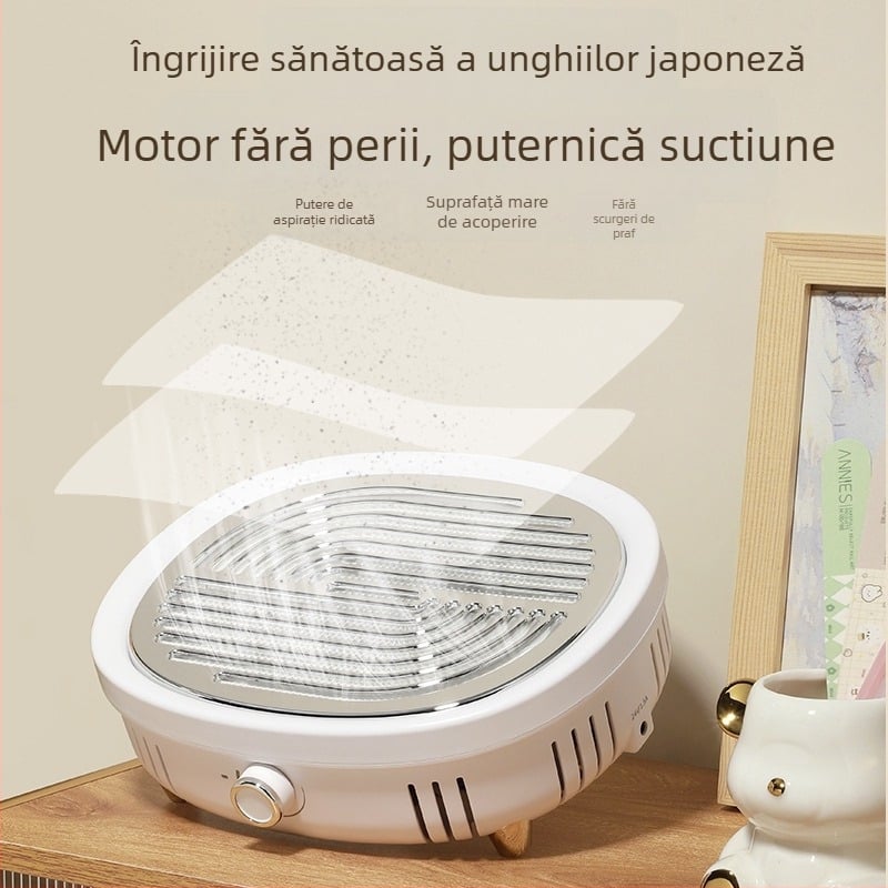 Aspirator pentru praf de unghii, cu putere mare, pentru saloane de manichiură — Model Vacuum Cleaner; Origine Guangdong; Etichetă privată licențiată disponibilă.