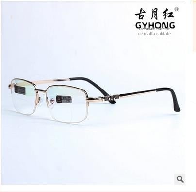 Ochelari de citit • Model 8008 • Ramă jumătate • Material: metal • Brand: Gu Yue Red • Specificații: 53 porturi 15-136