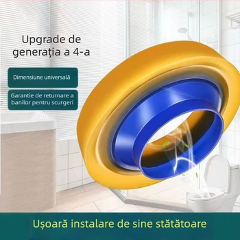 Inel etanșare pentru toaletă Water Spring, material plastic Butter, stil modern simplu, garnitură groasă
