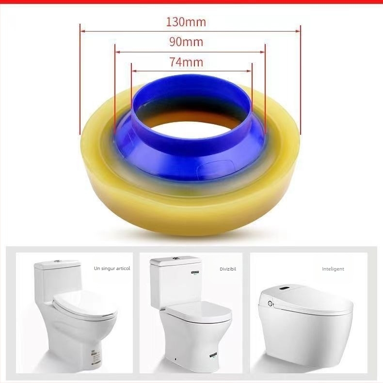 Inel etanșare pentru toaletă Water Spring, material plastic Butter, stil modern simplu, garnitură groasă