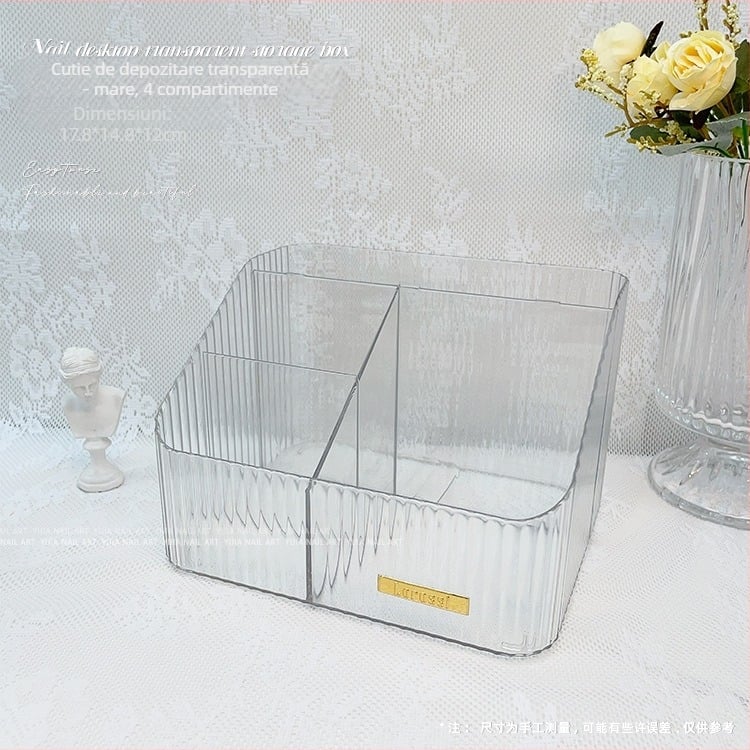 Cutie de depozitare pentru manichiură, organizator multi-strat pentru unelte de unghii și accesorii de gene, lorossi