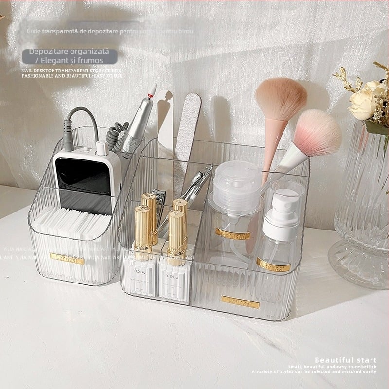 Cutie de depozitare pentru manichiură, organizator multi-strat pentru unelte de unghii și accesorii de gene, lorossi