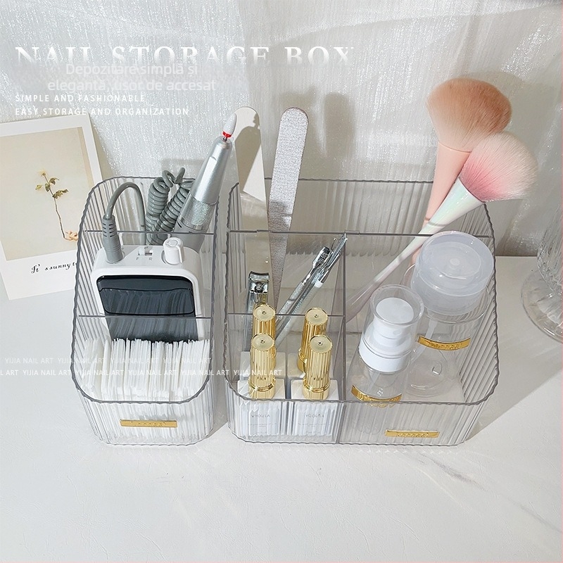 Cutie de depozitare pentru manichiură, organizator multi-strat pentru unelte de unghii și accesorii de gene, lorossi