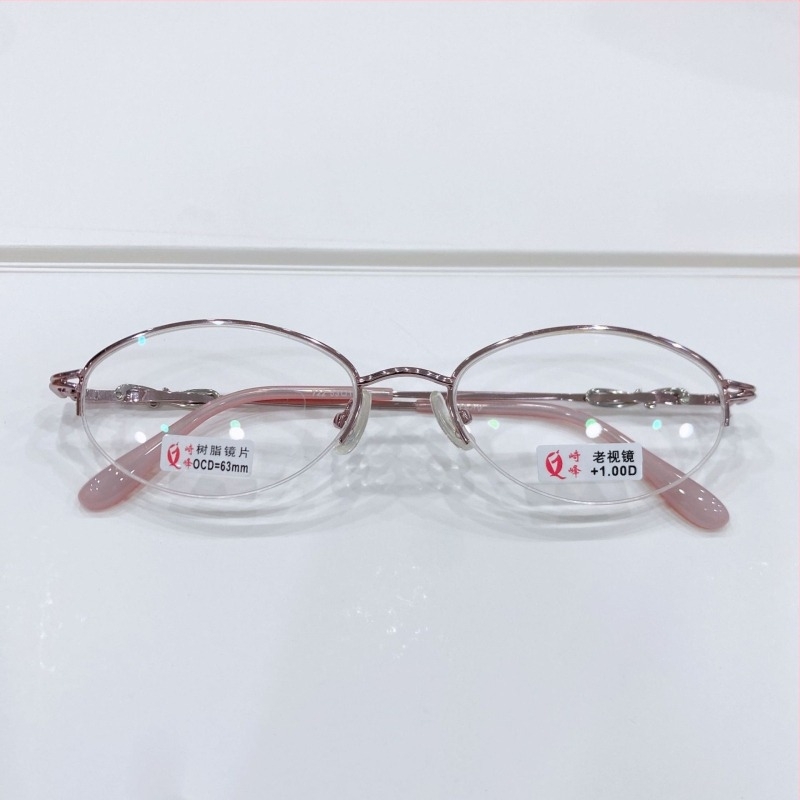 Ochelari de citit pentru femei, lentile din rășină, Anti-Blue Light, Anti-Fatigue, Protecție UV, ramă jumătate, lentile asferice