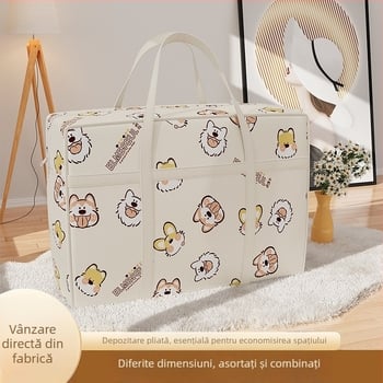 Geantă de depozitare cubică, din material textil nețesut, multifuncțională, stil drăguț desen animat
