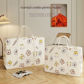 Geantă de depozitare cubică, din material textil nețesut, multifuncțională, stil drăguț desen animat