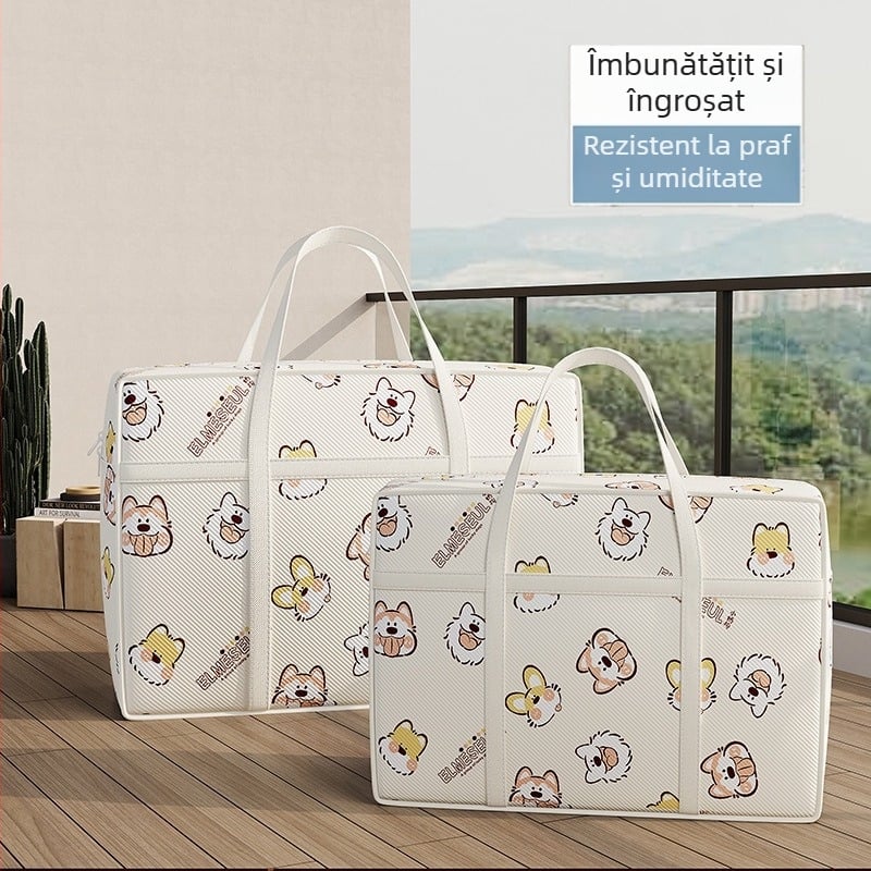 Geantă de depozitare cubică, din material textil nețesut, multifuncțională, stil drăguț desen animat