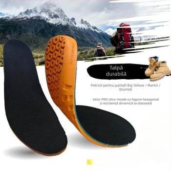 Tălpi interioare pentru cizme din PU: suport anti-oboseală al arcului, absorbție a șocurilor, creștere în înălțime, absorbție a transpirației, strat antibacterian