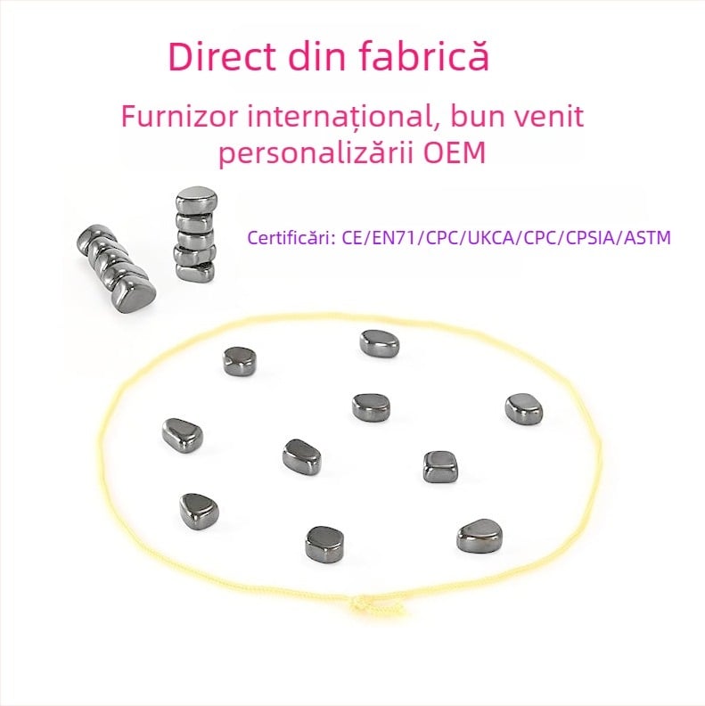 Joc magnetic de șah de birou pentru interacțiune în familie (Material: plastic; Vârstă: 15–60 ani; Tip: joc de șah de birou; Dezvoltă inteligența și coordonarea mână-ochi)