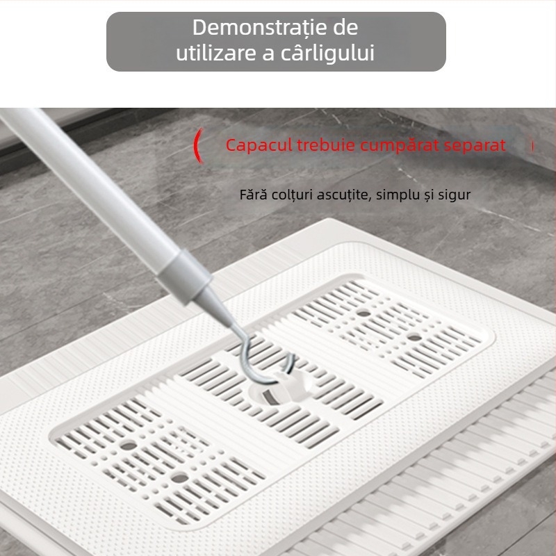 Zina Ridicător Capac Toaletă de Tip Squat – Oțel Inoxidabil și PP, Ergonomic, Modern Minimalist