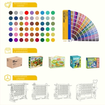 Li You joc din plastic 3D Connect Four pentru interacțiune părinte-copil, jucărie educativă pentru copii 4–14 ani