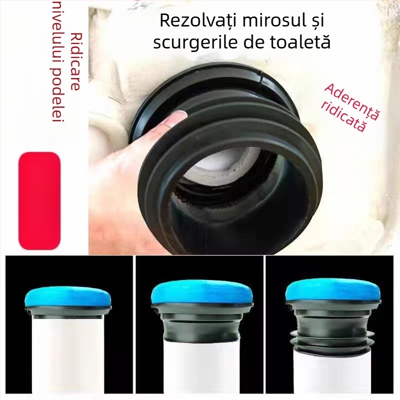 Etanșare pentru flanșă de toaletă, izolare mirosuri, PP material