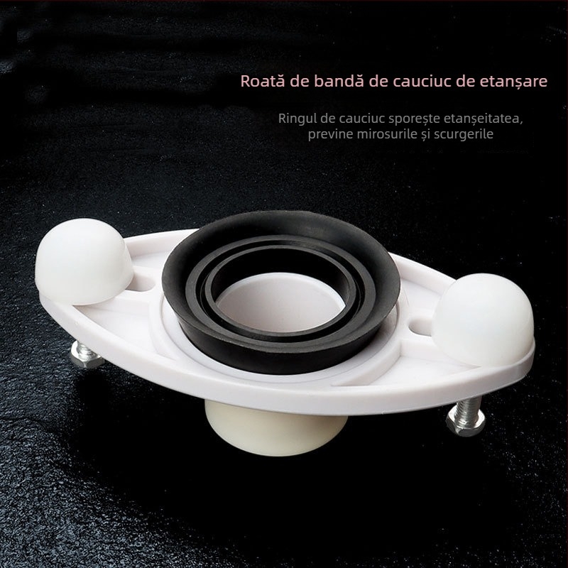 Accesoriu pentru urinar, cap de cal, montat pe perete, ABS plastic, conector de scurgere, conexiune orizontală