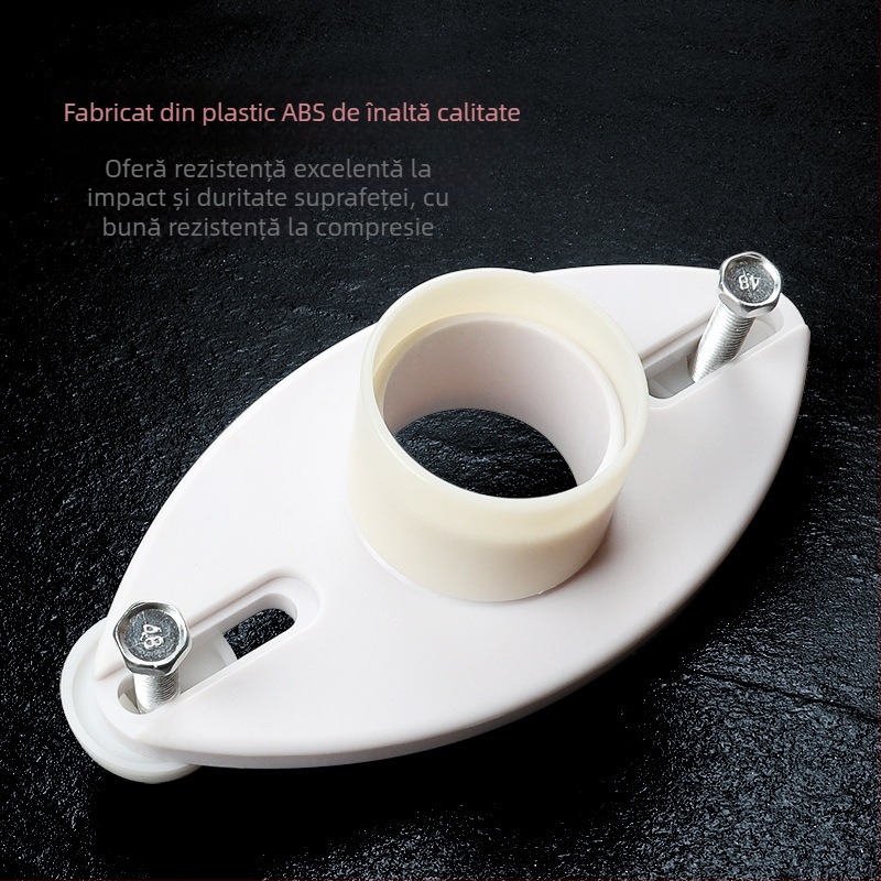 Accesoriu pentru urinar, cap de cal, montat pe perete, ABS plastic, conector de scurgere, conexiune orizontală