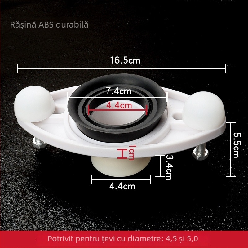 Accesoriu pentru urinar, cap de cal, montat pe perete, ABS plastic, conector de scurgere, conexiune orizontală