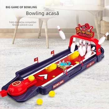 Joc de masă multi-joc: bowling, fotbal, baschet și catapultă; interacțiune părinte-copil; plastic; potrivit pentru vârstele 4–35 de ani.