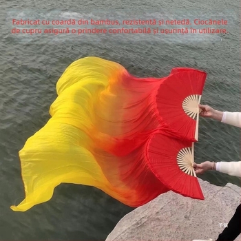 Fan de dans pentru dansul burii, material Bodhi, stil etnic, retro literar