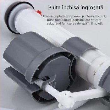 Ventil de alimentare cu apă pentru toaletă — universal, retractabil, cu presiune înaltă, material PP, turnare prin injecție, utilizare prin răsucire