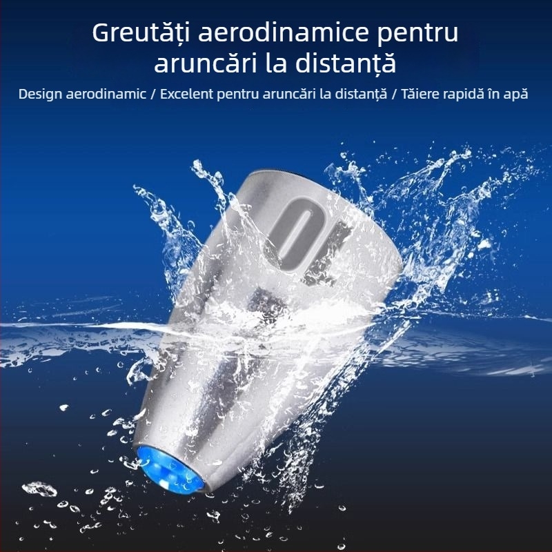 Greutate-glonț pentru rig Carolina, design gol cu nucleu din plastic, aruncare lungă, anti-încâlcire, oțel carbon